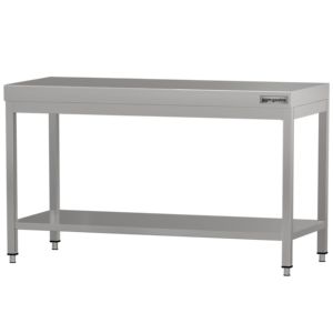 Commercial <b>Stainless</b> <b>Steel</b> Centre <b>Table</b> ECO - 1500x600mm - with Undershelf - with Cross Bracing - Product Image 4