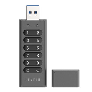 Levelo lockvault kỹ thuật số 128GB Kim Loại <span class=keywords><strong>USB</strong></span> <span class=keywords><strong>Flash</strong></span> <span class=keywords><strong>Drive</strong></span> 128-bit mã hóa cho chương trình khuyến mãi - Product Image 3