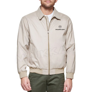 Custom Stylish Men's Stand Collar <b>Slim</b> <b>Fit</b> Waterproof Eco-Friendly Bomber <b>Jacket</b> for Winter OEM Service with Blank Design - Product Image 1