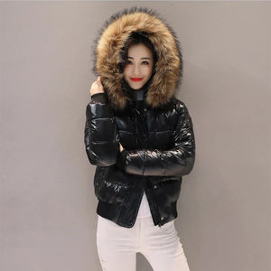Blouson matelassé avec capuche et rembourrage en duvet pour la saison hivernale froide en coton - Product Image 3
