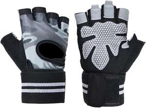 Gants de musculation unisexes en néoprène et cuir personnalisés de haute qualité, vente chaude OEM, gants demi-doigts pour la musculation - Product Image 4