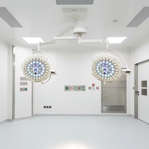 Lampe chirurgicale LED à double tête 160000 Lux avec 700/700 perles LED <span class=keywords><strong>Cree</strong></span>, lampe de bloc opératoire sans ombre avec modes RGB et laparoscope - Product Image 1