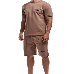 Conjunto de Shorts Casuales de Verano para Hombre, Nuevo Estilo Urbano, Camiseta de Manga Corta, 100% Algodón, Secado Rápido, Transpirable - Product Image 1