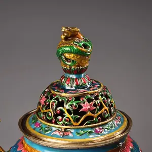 Quemador de Incienso Tradicional de Latón para Uso Religioso, Duradero y Natural, Agrega un Toque Real a la Oficina en Casa y a las Áreas de Oración - Product Image 1