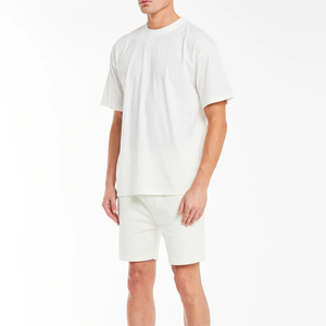 Ensemble de vêtements décontractés pour hommes de haute qualité, personnalisé, à manches courtes, col rond, t-shirt et short, respirant, pour l'été, vente en gros - Product Image 3