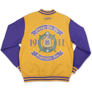 Chaqueta Bomber OMEGA PSI PHI 1911, Chaqueta de Béisbol Bordada para Mujer, Chaqueta de Alta Calidad con Letras Griegas - Product Image 2