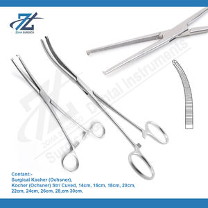 Kocher Ochsner 1x2 DE ACERO INOXIDABLE recto 18,0 cm conjunto de instrumentos quirúrgicos dentales fabricante Pakistán - Product Image 2