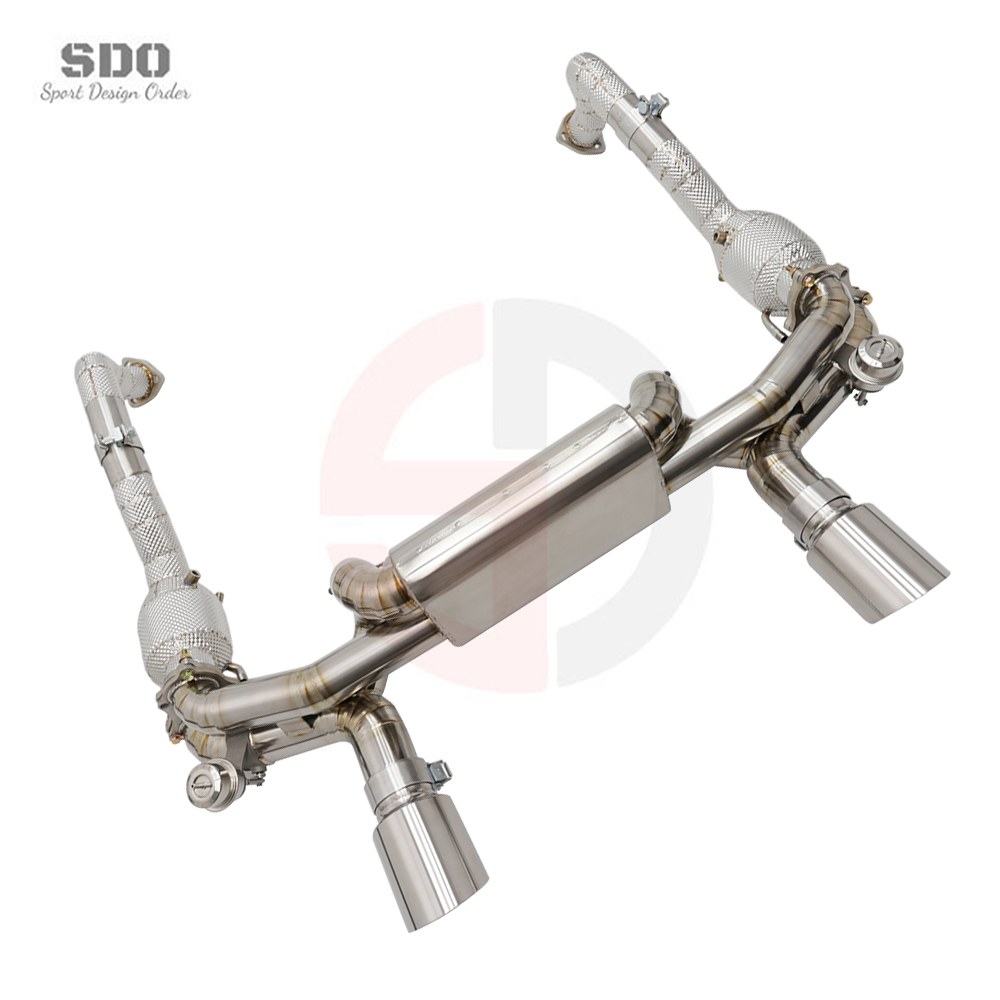 VantaFlow Full Exhaust System High Flow Catted Downpipe and Titanium Catback for Porsche 718 Cayman GT4 4.0L 2019-2025