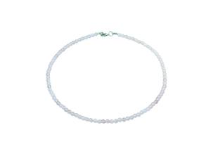 Natural Rose Quartz Rondelle <b>Choker</b> Minimalist <b>Beaded</b> 16 Inch Pink Quartz Party Wear Gift for Her <b>Necklace</b> Gemstone - Product Image 3