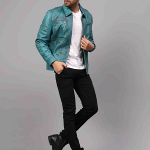 Chaqueta de Cuero para Hombre de Alta Calidad, Transpirable, con Funcionalidad y Estilo, Impermeable y Resistente al Viento, Servicio OEM Disponible - Product Image 6