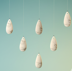 Lot de cabochons en howlite naturelle, pierres semi-précieuses lisses, conçus pour la fabrication de bijoux et l'artisanat en cristal - Product Image 4