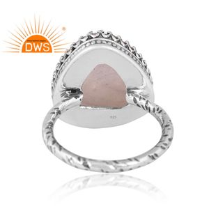 Dernières tendances en argent sterling oxydé naturel arc-en-ciel pierre de lune pierre précieuse bague empilable fabricant de bijoux personnalisés - Product Image 4