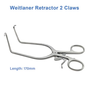 Rétracteur chirurgical professionnel en acier inoxydable à maintien automatique avec mécanisme de verrouillage à cliquet pour la chirurgie médicale et vétérinaire - Product Image 3