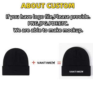 หมวกบีนนี่ดีไซน์เนอร์สำหรับฤดูหนาวสีสันสดใสหมวกบีนนี่ปักโลโก้ตามสั่งแบบหนาสำหรับการเดินทาง - Product Image 6
