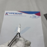 KANEKA ENTERPRISES Coupe-ongles à double ressort à pointe fine en acier inoxydable, outil professionnel de podologie pour doigts et orteils