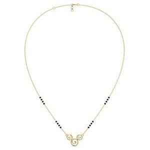 สร้อยคอรูปผีเสื้อสแตนเลสสตีลดีไซน์มินิมอลทอง 14K สไตล์อินโด-ตะวันตกสำหรับผู้หญิง - Product Image 4