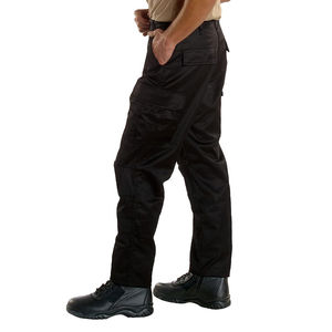 Pantalones Cargo de hombre tejidos de color sólido de material personalizado para servicio informal/OEM pantalones Cargo de hombre con múltiples bolsillos y cintura elástica - Product Image 2