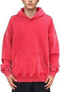 Sudadera con Capucha Casual para Hombre, Lavado Ácido, Color Sólido, Corte Regular, 100% Algodón, Felpa, Ecológica, Secado Rápido, Transpirable - Product Image 3