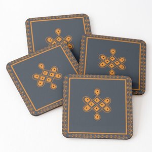 Posavasos creativo de madera esmaltada para el hogar, posavasos cuadrado redondo, posavasos personalizado de Acacia para oficinas, hogar, hoteles, superventas 2024 - Product Image 1