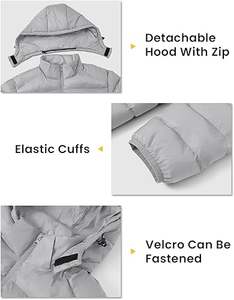 Chaqueta de Plumón Ecológica para Hombre 2025, de Secado Rápido, Transpirable, Personalizable, con Cuello Alto, Logotipo Frontal, Manga Larga, Invierno, Venta al Por Mayor - Product Image 6