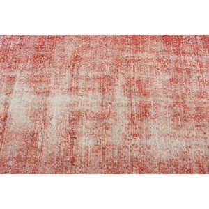 Tapis de 4,7 x 7,5 pieds, tapis turc vintage, tapis Ikat rouge et blanc - Product Image 5
