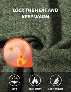 Couleur unie fermeture éclair surdimensionné épais hommes hiver imperméable veste pleine fermeture éclair décontracté doux chaud manteaux avec poches - Product Image 6