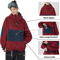 Veste de ski et de snowboard unisexe pour l'hiver, imperméable, en polaire isolante thermique avec fermeture éclair - Technologie Tex et capuche
