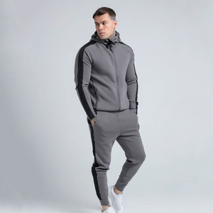 Survêtements 100% coton personnalisés pour hommes pour la commande en gros rehaussez votre marque avec le logo Streetwear ensemble de pantalons de survêtement à capuche pour l'hiver - Product Image 6