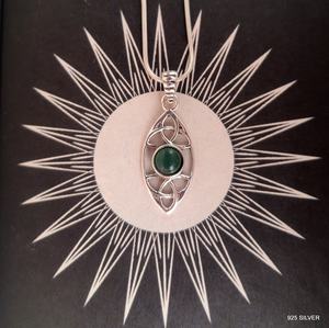 Marvellos Jade pierre naturelle 925 bijoux en argent sterling pendentif à breloque fait main cadeau pour elle - Product Image 5