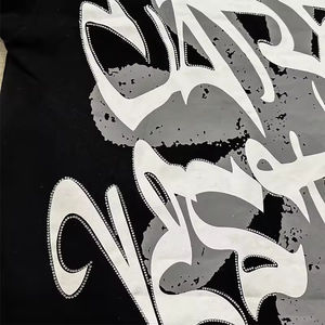 T-shirts graphiques personnalisés pour hommes grande taille 100 coton t-shirt surdimensionné tenue décontracté à manches courtes Streetwear coupe ample t-shirt OEM - Product Image 2