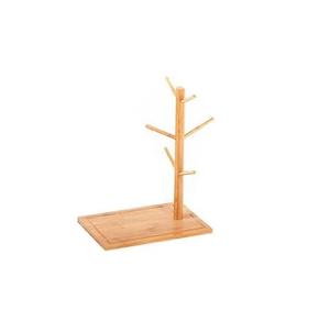 Soporte de madera de Acacia para tazas, estantes de almacenamiento de árbol y estantería, ganchos, mejor oferta, fabricado en la India - Product Image 3