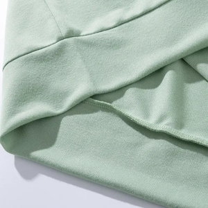 Sudadera con capucha con relieve Premium 3D personalizada de Color sólido liso para hombre, ropa de calle térmica de algodón grueso para hombre, sudaderas con capucha con estampado en 3D para hombre - Product Image 2