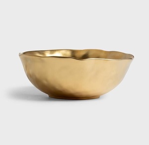 Elegante tazón de servir de latón vintage hecho a mano para eventos gastronómicos de alta gama, decoración del hogar y servicios de catering. - Product Image 1