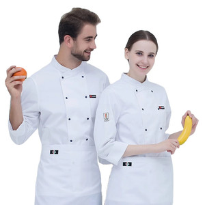 Chaqueta de Chef de algodón 100%, chaqueta de cocinero de moda y chaqueta de Chef, uniforme de Chef de manga larga - Product Image 1