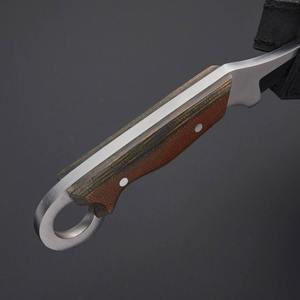 Cuchillo de Caza Clásico de Acero al Carbono con Punta de Caída, Hecho a Mano, con Mango de Micarta Genuino, Opción de Personalización y Venta al Por Mayor OEM - Product Image 3