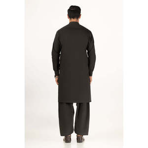 Kurtas Básicas de Algodón Gris con Corte Regular, Modelo de Verano para Hombre SK-BSC25-049 - Product Image 3