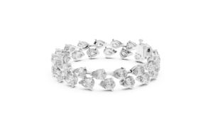 Womens Wedding Pear Cut Lab-Grown Diamond Bracelet in 14K Yellow <b>Gold</b> Luxury Certified Bridal Anniversary Gift Elegant Fine - Product Image 5