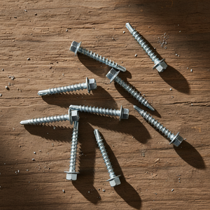 สกรูเจาะยึดหัวหกเหลี่ยม TEK เคลือบสังกะสี เหล็กกล้าคาร์บอน ระดับ 4.8 6.8 ยี่ห้อ PDC เกลียวหยาบ นิ้ว นิ้วเมตริก เวียดนาม - Product Image 2