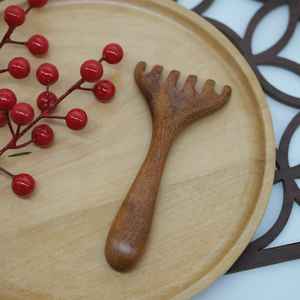 Premium Natural Wooden <b>Massage</b> Comb Anti Static Wide Tooth Hair Comb for <b>Scalp</b> Stimulation and Daily Hair Care - Product Image 4