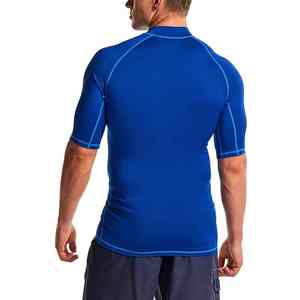 Camiseta Deportiva para Hombre, de Poliéster Lavado, Cuello Redondo, Secado Rápido, Tejido Transpirable para Entrenamientos de Gimnasio - Product Image 4