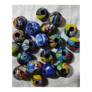 Highly in Demand Big Hole Venetian Glass Beads for DIY Jewelry Making, Decoration and Curtain from Leading Supplier