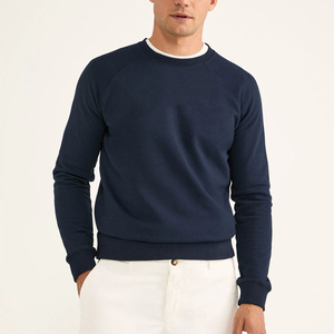 Moda Streetwear hombres cuello redondo sudadera hombres algodón sudadera de gran tamaño en blanco francés Terry precio al por mayor sudaderas con capucha - Product Image 2