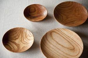 GUÍA Plato de ensalada de madera Bandeja para servir Caja de pino Tema de amor Barco ovalado Dulces Galletas Comida Fruta Decoración del hogar Regalo - Product Image 5