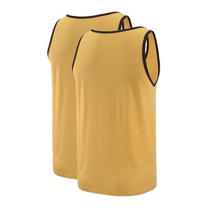 เสื้อแขนกุดพรีเมี่ยมสำหรับผู้ชายเสื้อกล้ามลำลองสีพื้น - Product Image 4