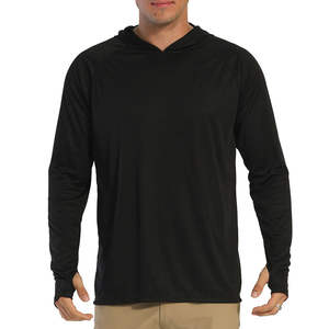 Quick Dry <b>Fishing</b> Sun Protection Shirt Sports Running Pullover Tops Rash Guard Men's UPF 50+ Long Sleeve Polyester t Shirt - Product Image 3