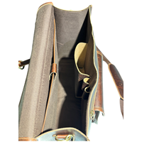 Sac à bandoulière pour ordinateur portable en cuir véritable pour homme, classique, luxueux, décontracté, avec fermeture éclair, léger, durable, portable