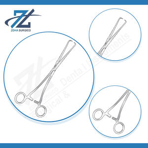 Schroeder Uterine Vulsellum Forcep 1-1 teeth 229mm <b>long</b> Surgical Stainless Steel Instruments Manufacturer in Pakistan - Product Image 4