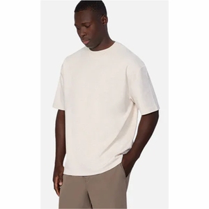 เสื้อยืดผ้าฝ้าย100% สำหรับผู้ชายเสื้อโอเวอร์ไซส์แบบกำหนดเองเสื้อยืดโอเวอร์ไซส์สำหรับใส่ทำงานบริการ OEM เปล่า - Product Image 2