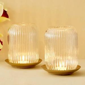 Traditional <b>Crystal</b>/Metal <b>candle</b> holder Indian Handmade Tableware <b>Candle</b> holder At Hot Sale Price With Highest Quality New Item - Product Image 1