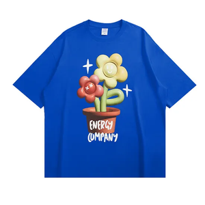 Camisetas frescas de verano de varios colores para hombre, Camiseta de algodón con patrón personalizado, camiseta personalizada con cuello redondo para hombre - Product Image 4